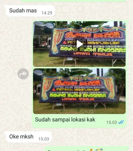 Pengiriman Papan Bunga Pagenteran Pulosari