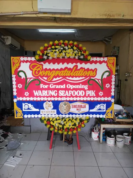 Papan Bunga Ucapan Selamat Pagenteran Pulosari