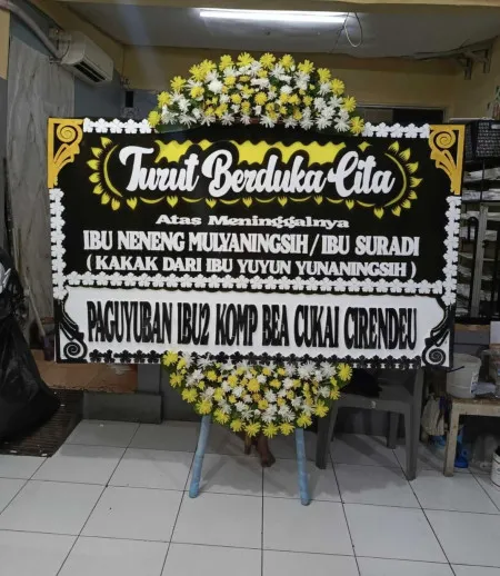 Papan Bunga Duka Pagenteran Pulosari