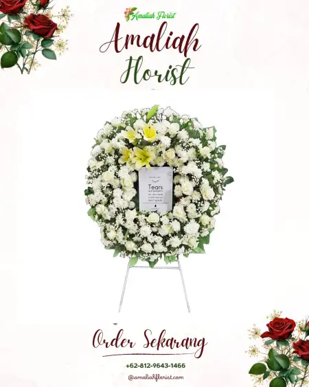 Krans Bunga Duka Pagenteran Pulosari